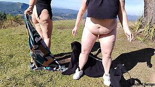 Stepmom and Stepdaughter Showing off in Public in the Garden, Sunbathing. Comment if You Want + Videos!!!!