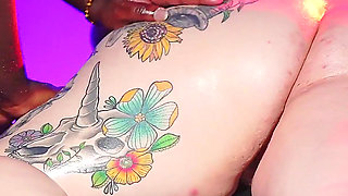 Semaj Media Tattooed PAWG Arizona Rose Enjoys Her Massage, Especially When She Gets Fucked!!