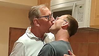 Jay Taylor whips out his big step daddy dick for horny boy to deep throat suck and enjoy