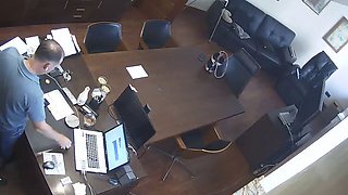 Russian Boss Fucks Secretary At Office Hidden Cam