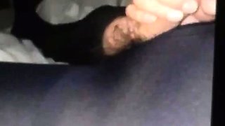 My sexy step daughter giving me a pantyhose handjob blowjob