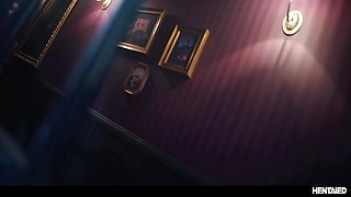 Monster Fucked - Cute Nerdy Girl Gets Her Pussy Wrecked By Toilet Monster With Hentai Anime And Leana Lovings