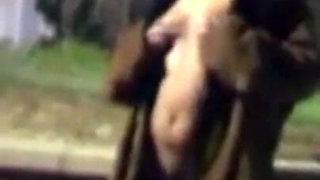 Nina Lisa: Lisa Peeing Outdoor in the Night