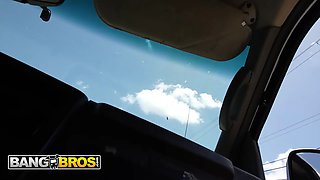 Bangbros - Amiee Cambridge boards the nail bus and takes a kinky cock ride and a dirty facial cumshot