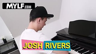Horny MILF Celestina Blooms Fucks Step Son Josh Rivers - Big Tits Deep Throat Blowjob & Hardcore POV Pounding