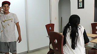 My Stepmom's Big Ass Is so Big I Can't Stand Fucking It - Homemade Porn