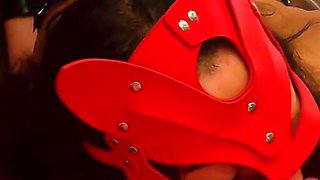 Two Girlfriends Sucking One Dick. Throat Blowjob Competition