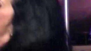 Two hot strippers share two big cocks and lets it into their horny pussies
