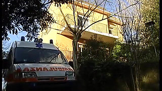 Sexy doctor hard fucked in an ambulance