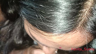 Indian Desi Kavita Whore Give Dirty Blowjob