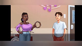 Summer saga, cartoon mom, cartoon teacher