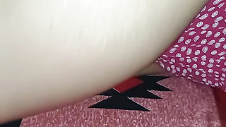 Horney Sult on Bed and Black Bra and Panty Sexy Body