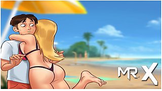 SummertimeSaga - Playing Bottle On The Beach # 81