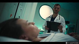 Redhead Nurse Hypnotizes Brunette With Big Tits - Lesbian Vampire Mind Control Sex