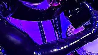 Transformed Into a Latex Kigurumi Maid