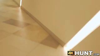 Red haired 18yo riding Big Cock after sold by boyfriend