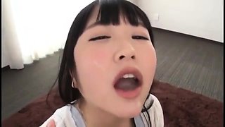 Real asian girlfriend pov facial