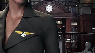 Bitch Swallows Cock, Jerks off with Her Legs and Bounces Her Ass Cockham Superheroes 25