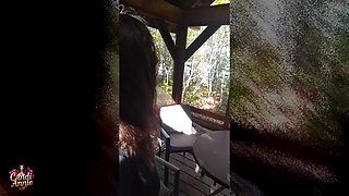 Great Fun POV Forest Fuck and Cum Swallow - Candi Annie