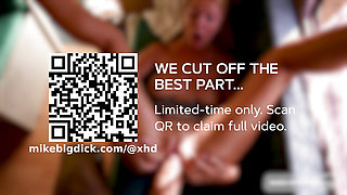 MikeBigDick PT1: Blonde Couldn't Resist Tasting His Massive Veiny Cock in her ASS!