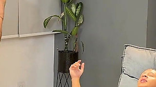 Petite Colombian Girl Hired for an Erotic Massage with a Happy Ending - Athenea Rose and Max Betancur