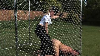 Amateur Outdoor Brunette Masturbates