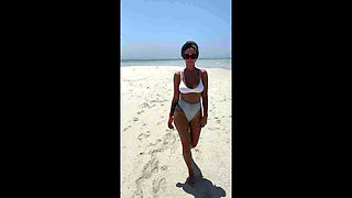 A Little Nudity on the Indian Ocean Beach.