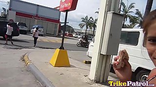 Skinny Filipina Gets A Good Deep Cock Ride - Trike Patrol
