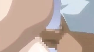 Two anime gets cumshot in threesome
