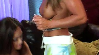 Busty brunette slut enjoys extreme amateur pov blowjob