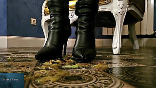 Mistress Luciana Crushing Trampling Foot Domination Feeding Humiliation