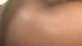 Sexy oiled big ass ebony fucked and creampied from BBC