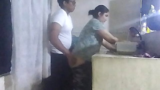 Maid Slapped in the Kitchen by Her Boss