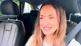 Girl masturbates in the car after user date fail