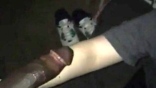 Redhead sucking BBC while her boyfriend cheers her on