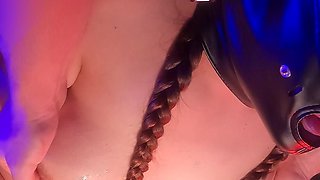Virtual Slave Training - Loud Moaning Orgasm Under Hard Machine Fuck