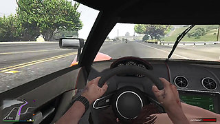 Trevor and Cheating wife Amanda's amazing blowjob while driving