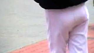 Two asian foot fetish school girl tease a cock