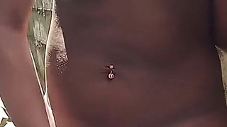 Outdoor Stripetease Rubbing My Hairy Wet Pussy Cumming Squirting Hard