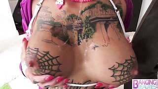 Tempting Bonnie Rotten and Mike Adriano - big tits action - Banging Beauties