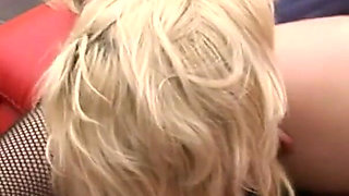 Two blondes with no brakes fuck a big hard cock
