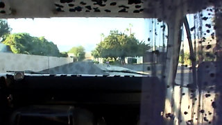 Hot Babes Love Fucking Inside the Bus with Giant Cocks