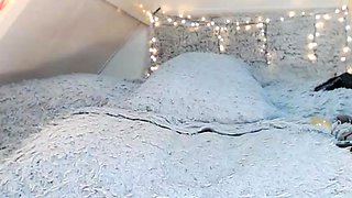 Shemale tranny enjoying solo masturbation
