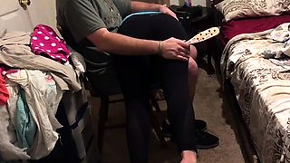 Erika gets her ass paddled