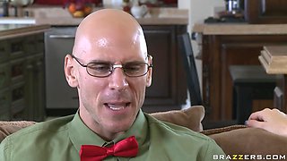 Nerd To Stud In One Simple Fuck. With Johnny Sins, Stephanie - Brazzers
