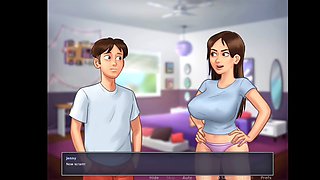 Busty stepsister gets wild in the summertime saga