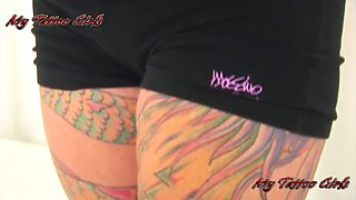 BlackwidowXXX Full Body tattoos view PRomo