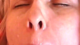 Real Girl Sucks Dick and Catches Cum