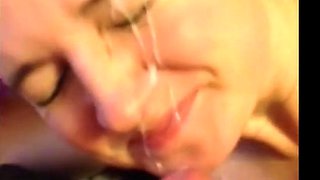 Compilation of facials, cum on face, cumshots - Amateur girls POV homemade videos