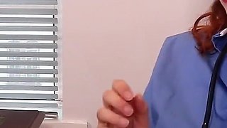 Sexy Nurse Greene Tells You How to Wank Your Huge Hard Cock